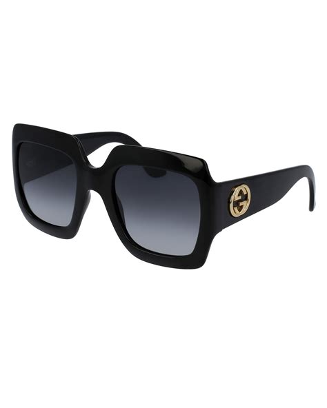 gucci 50mm square sunglasses|gucci oversized square sunglasses black.